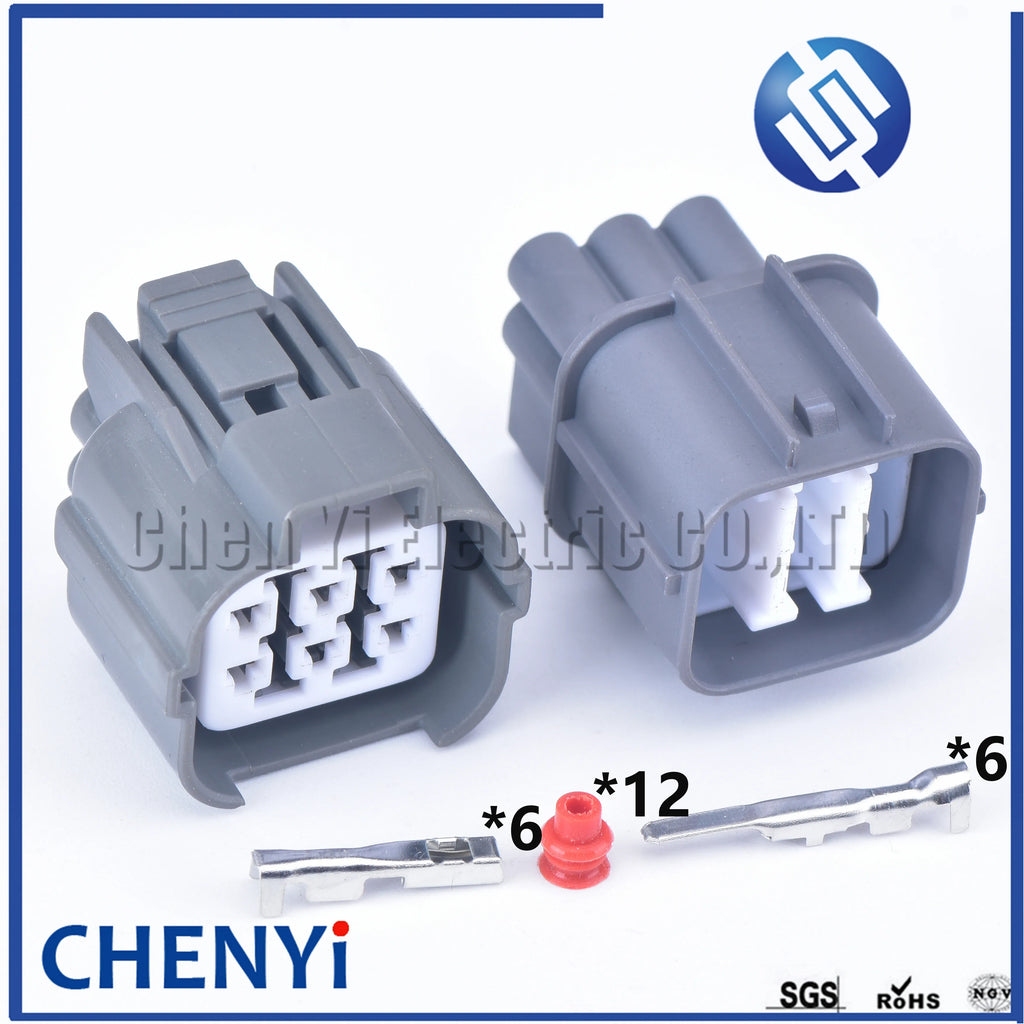 6 Pin auto Waterproof Connector female or male Oxygen Sensor plug For Honda Accord Fit Civic CRV Odyssey 6189-0133 6188-0175