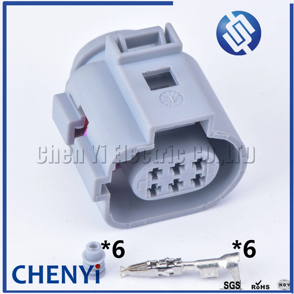 6 Pin 1.5mm 1J0973713G 1J0 973 713 G Automotive EGR Valve Waterproof Connector Plug Auto Socket 4212 1200 42121200 4G0973813B