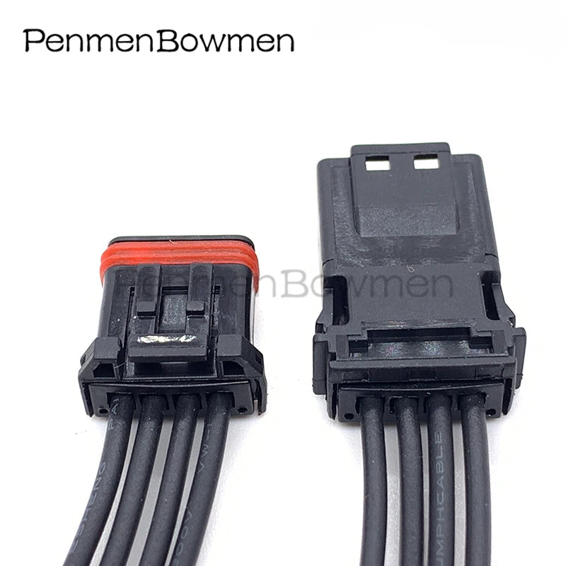 1 Set 4 Pin Auto Rearview Mirror Heating Electrical Connectors Waterproof Female Male Wire Harness Plug MX19004S51 MX19004P51