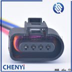4 pin 1.5 series female automotive coil Extension adapter connector horn plug Air Inlet Pressure Sensor Plug 1J0973704 1J0973804