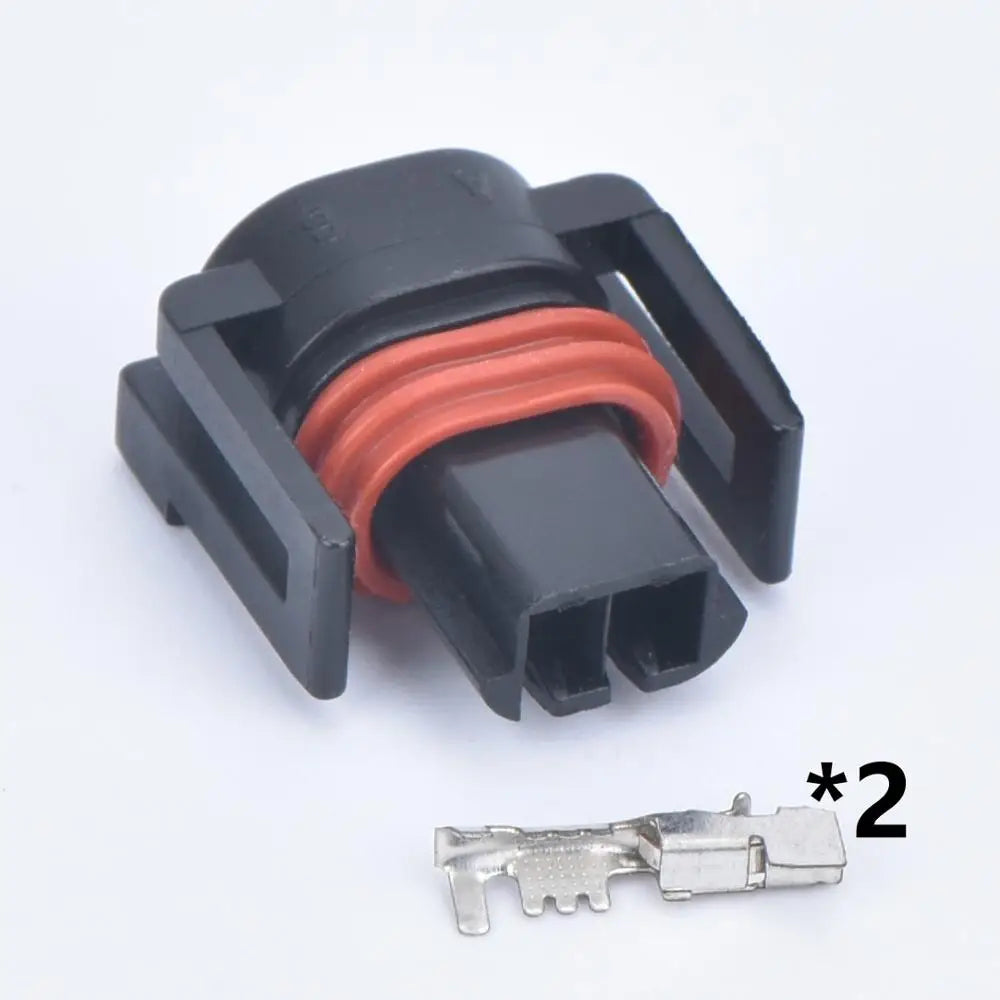2 Pin female Waterproof Automotive Injector Plug Air Temperature Sensor Connector 12162215