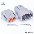 DTM connectors For Deutsch DTM06-2S 3S 4S 6S 8S/DTM04-2P 3P 4P 6P 8P 12P Male Female Waterproof Connector Automotive Sealed Plug