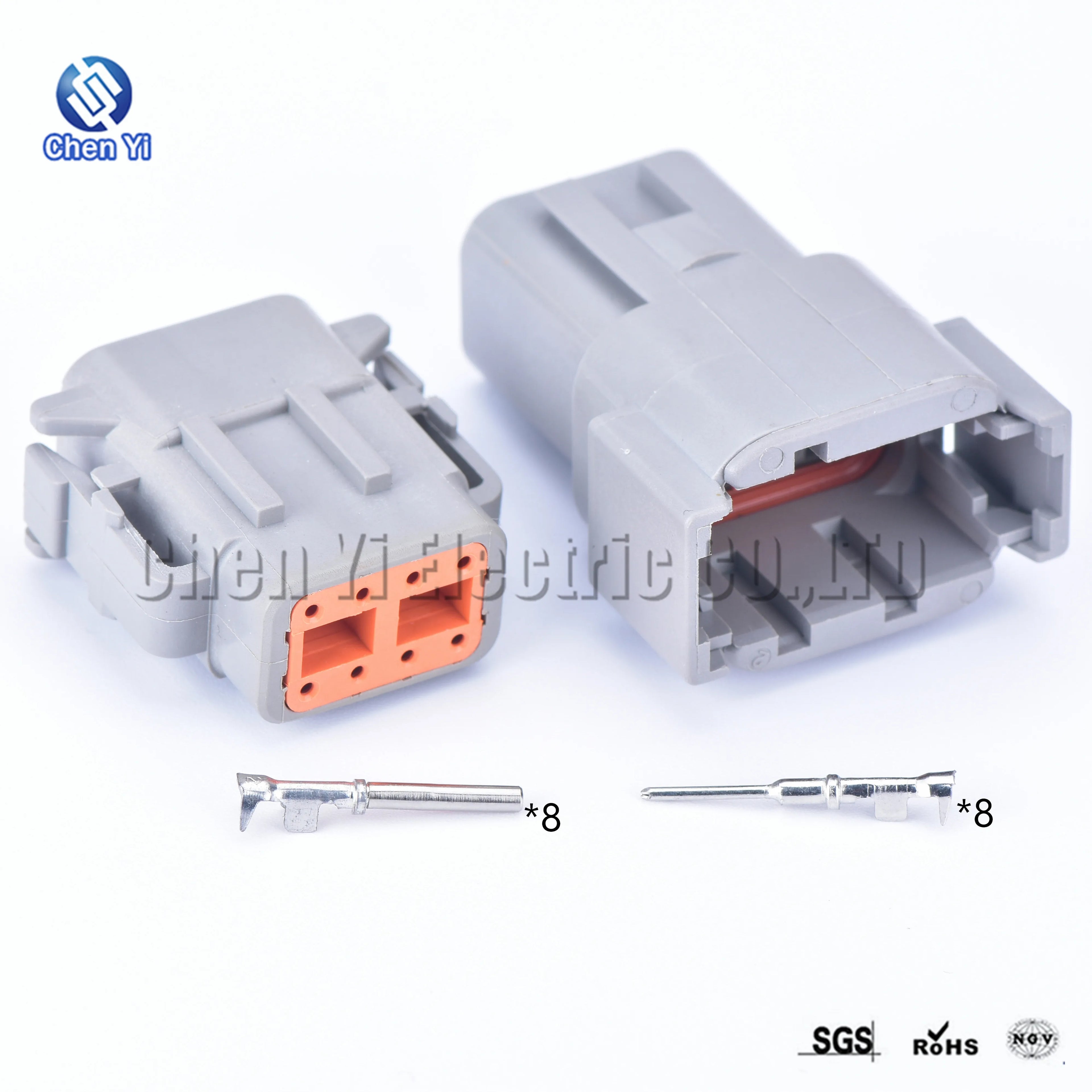DTM connectors For Deutsch DTM06-2S 3S 4S 6S 8S/DTM04-2P 3P 4P 6P 8P 12P Male Female Waterproof Connector Automotive Sealed Plug