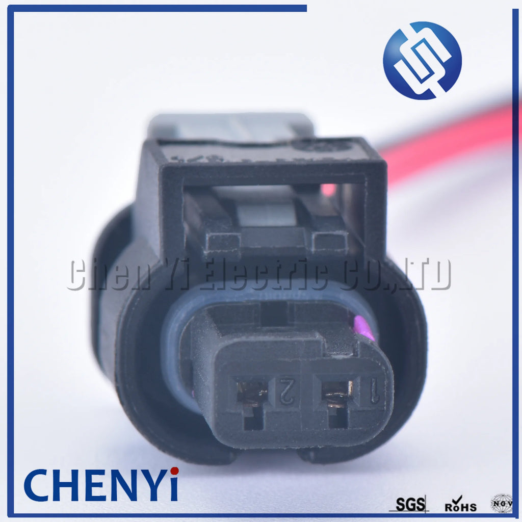 2 Pin auto fuel injector connector wires waterproof sensor plug 0-2112986-1 1-1718643-1 4F0973702 4F0 973 702