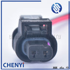 2 Pin auto fuel injector connector wires waterproof sensor plug 0-2112986-1 1-1718643-1 4F0973702 4F0 973 702