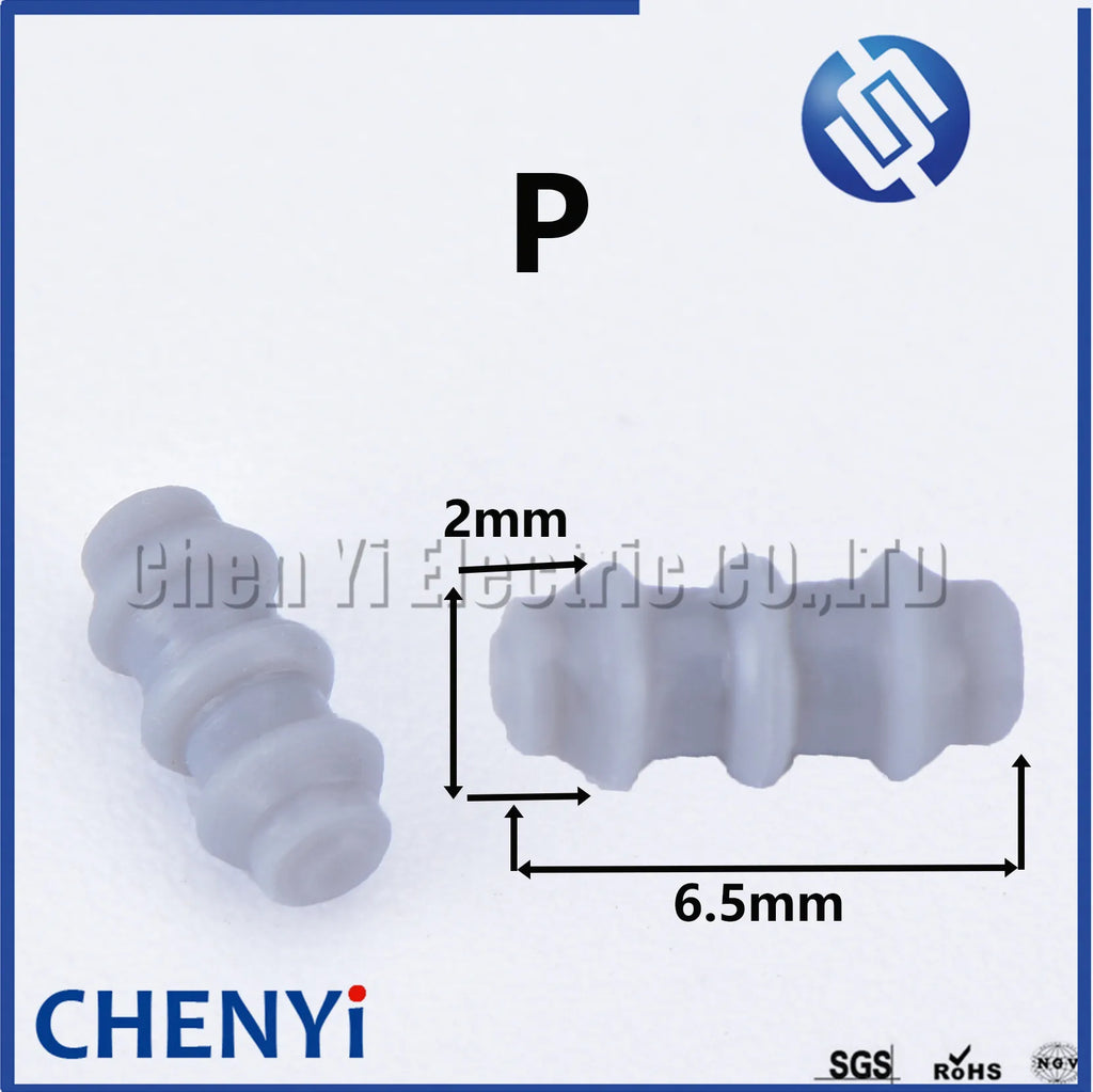 100 Pcs 1/1.5/1.8/3.5/4.8/6.3 car wire connector waterproof ring circle rubber seal solid plug silicone sheath cap for Connector