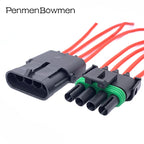 1 Set 1 2 3 4 6 Pin Car Weather Pack Electrical Cable Connectors Waterproof Female Male Wire Harness Plug 12015792 12015797