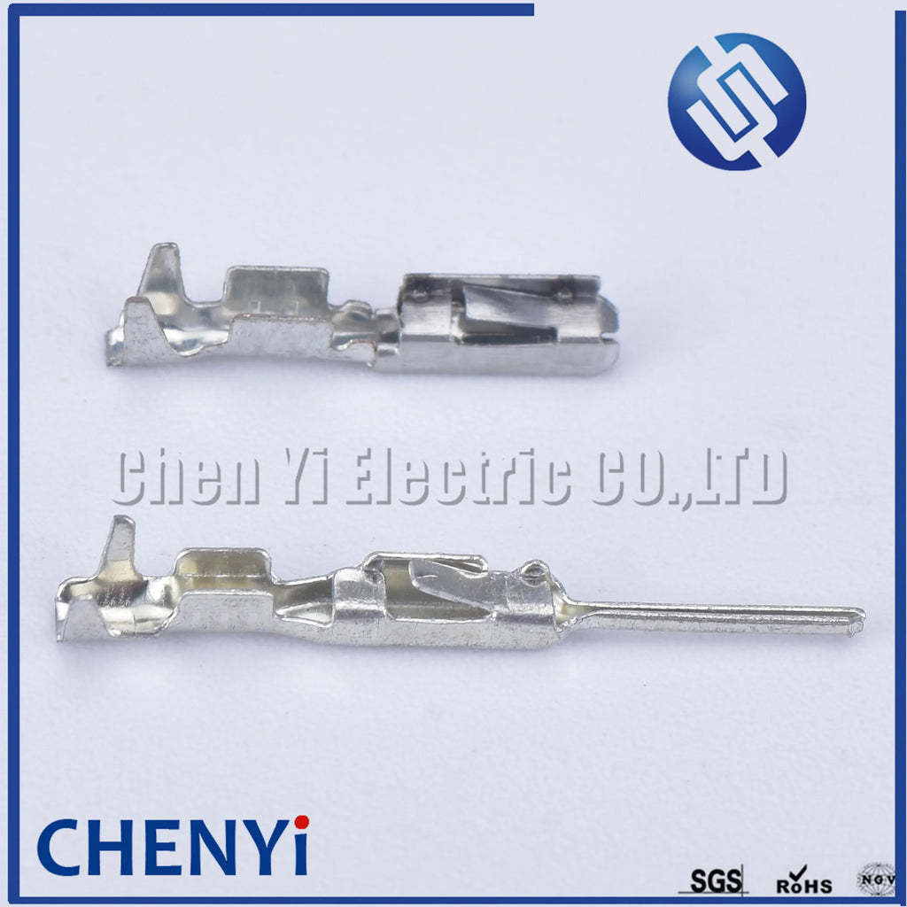 50 pcs piece 0.6 mm male female crimp terminal automotive wire connector metal pins of 963715-1 963716-1 for ECU harness plug