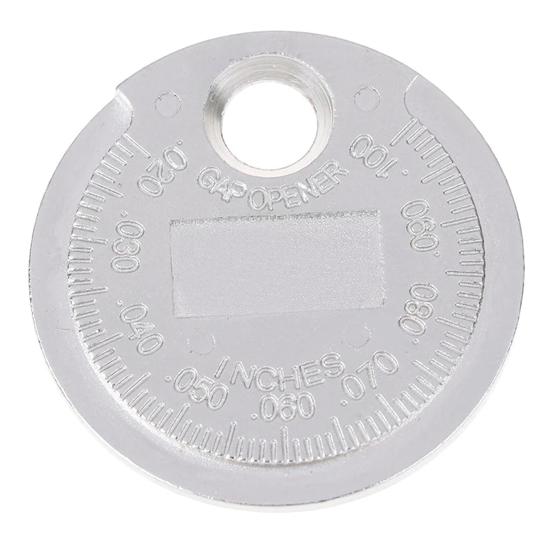 1pc Spark Plug Gap Gauge Tool Measurement Coin-Type 0.6-2.4mm Range Spark Plug Gage Gap Tool Feeler