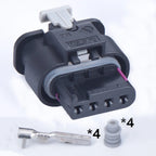2 set 4 Pin waterproof auto cable connector plug 1718657-1 autonomous water temperature sensor plug 4F0 973 704 For Weichai