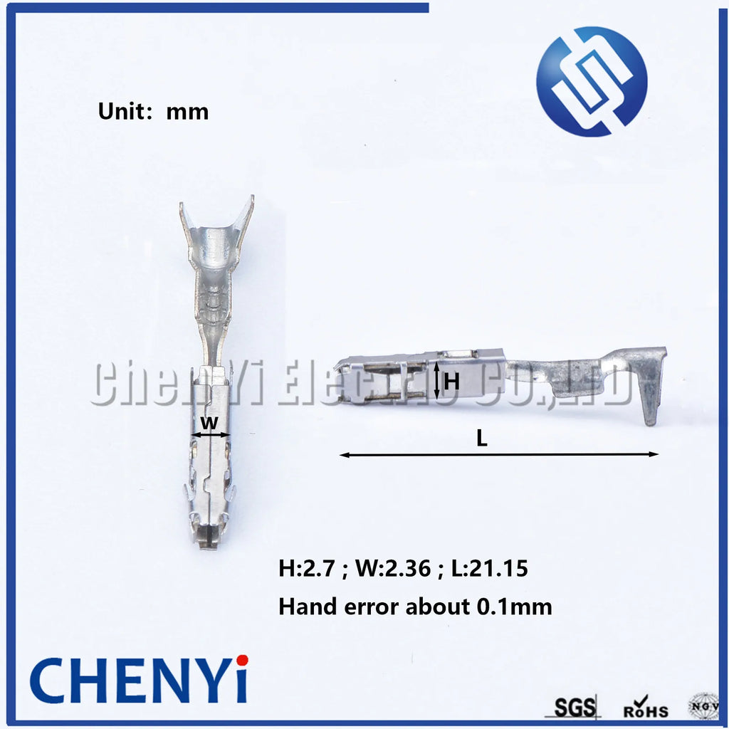 50 Pcs 1.5mm series car crimping cable wire terminal G397 DJ627A-E1.5A 1241378-1 1241380-1 for automotive connector plug