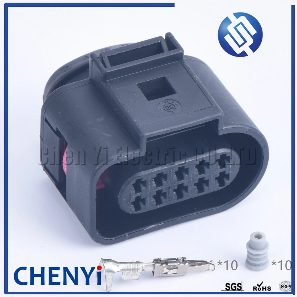 10 Pin 1.5mm car waterproof connector auto electrical plug 1J0973815 1J0 973 815 1J0973715 1J0 973 715