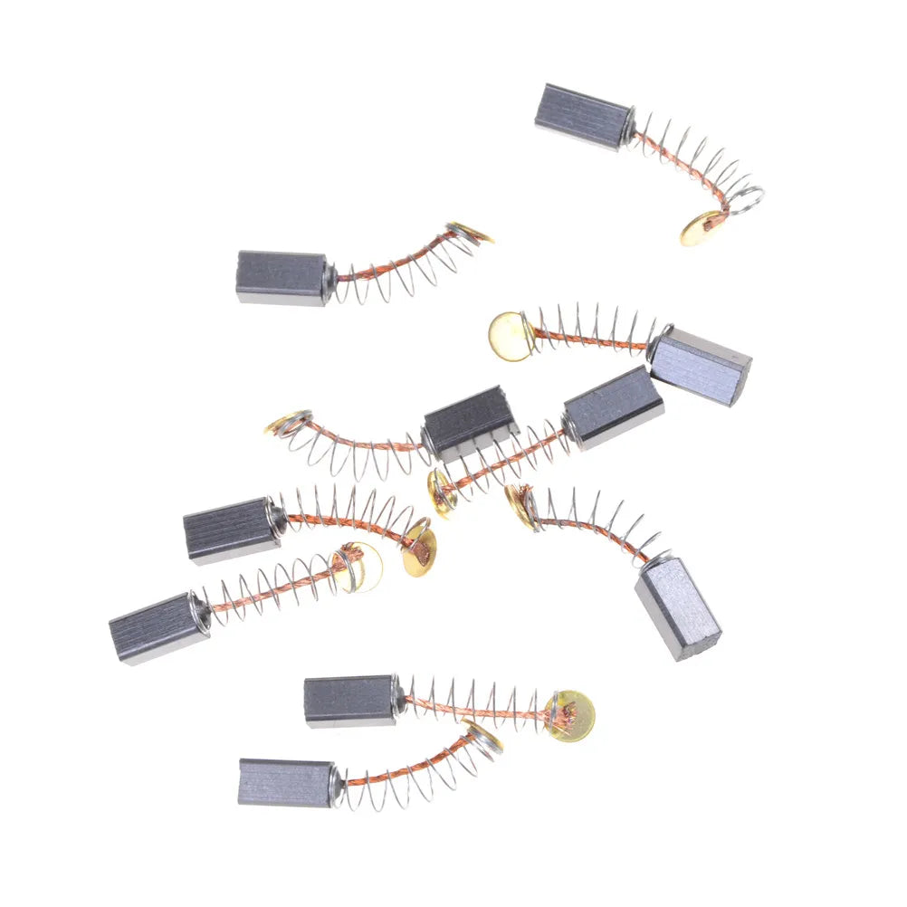 10pcs 5x5 x8mm Mini Drill Electric Grinder Replacement Carbon Brushes Spare Parts for Electric Motors Dremel Rotary Tools