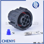 4 pin odometer speed sensor plug sealed auto connector 1-967325-1 with cable Sheath 965786-1/965783-1 For round HOWO A7