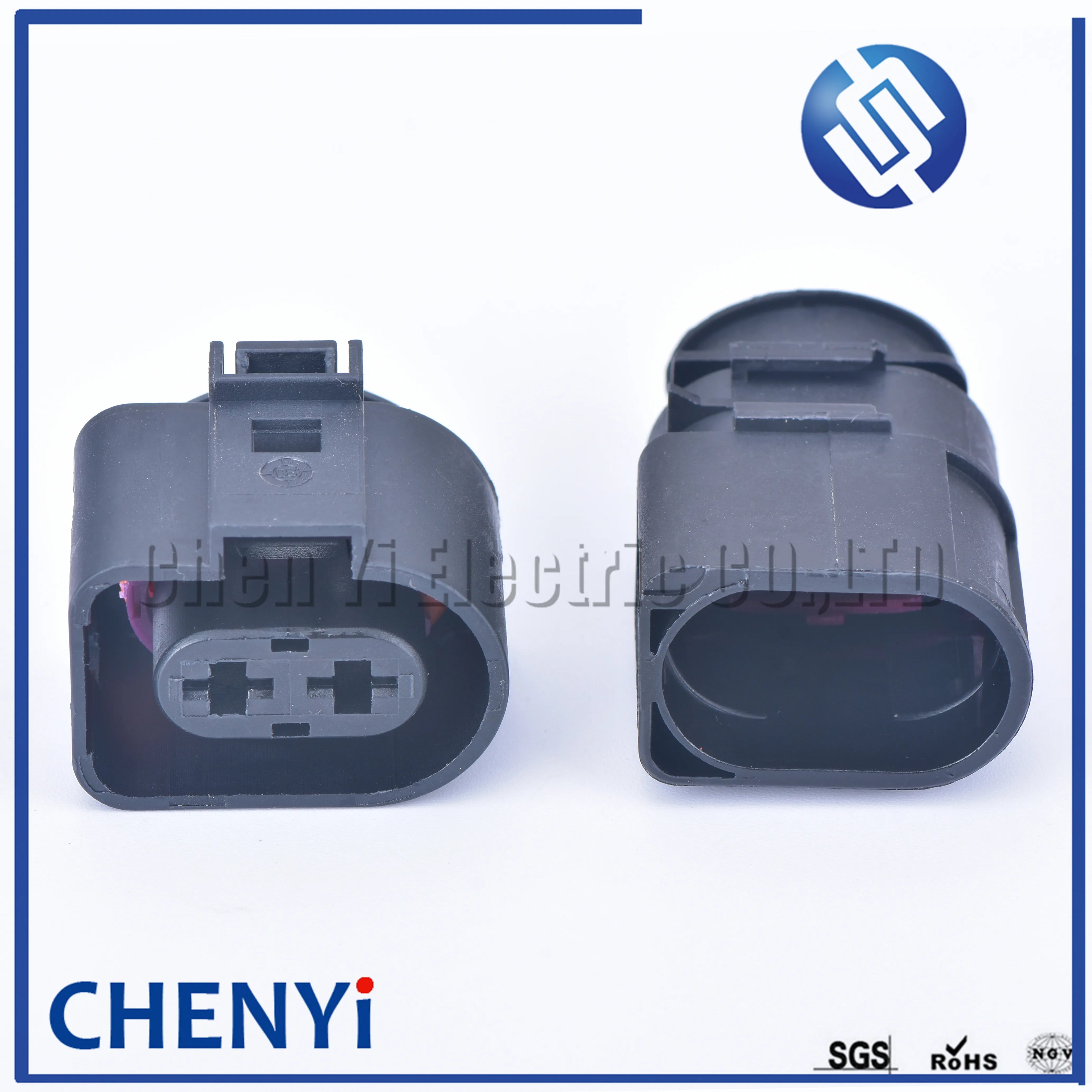 2 Pin 6.3mm Automotive waterproof connector Electronic fan harness plug 1J0973752 1J0973852 1J0 973 752 1J0 973 852