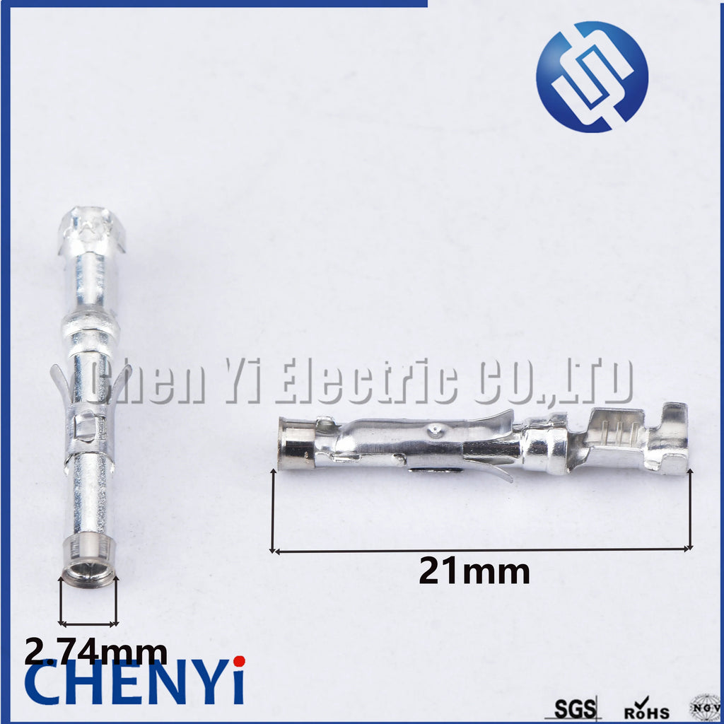 50 Pcs 1.5mm series car splices wire terminal crimp pin 1-66103-8 1-66101-9 for connector 206043-1 182649-1 66601-1 66602-1