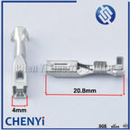 50 pcs auto wire terminal female male for elcetric connector G449 crimp loose pins loose terminals DJ626B-2.8×0.8B for 54201411