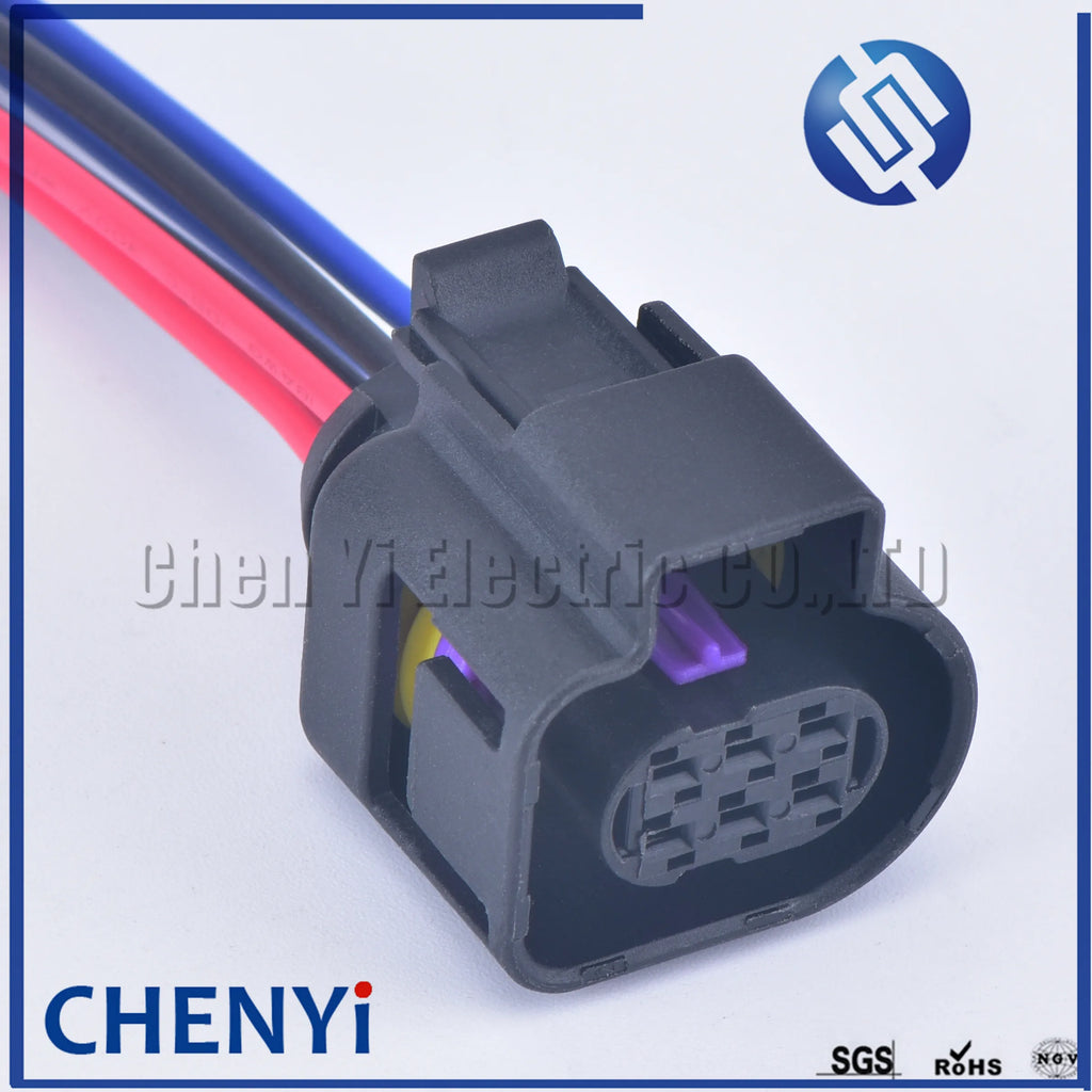 6 Pin auto waterproof plug Female (1.5) LSU 4.9 Wide Band Oxygen Sensor Connector 1928404669 4H0973713 4H0 973 713 with cable