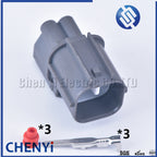 3 Pin automotive wire harness connector plastic plug 6181-0072 6189-0131 For Excavator sensor solenoid valve Yamaha OBD2