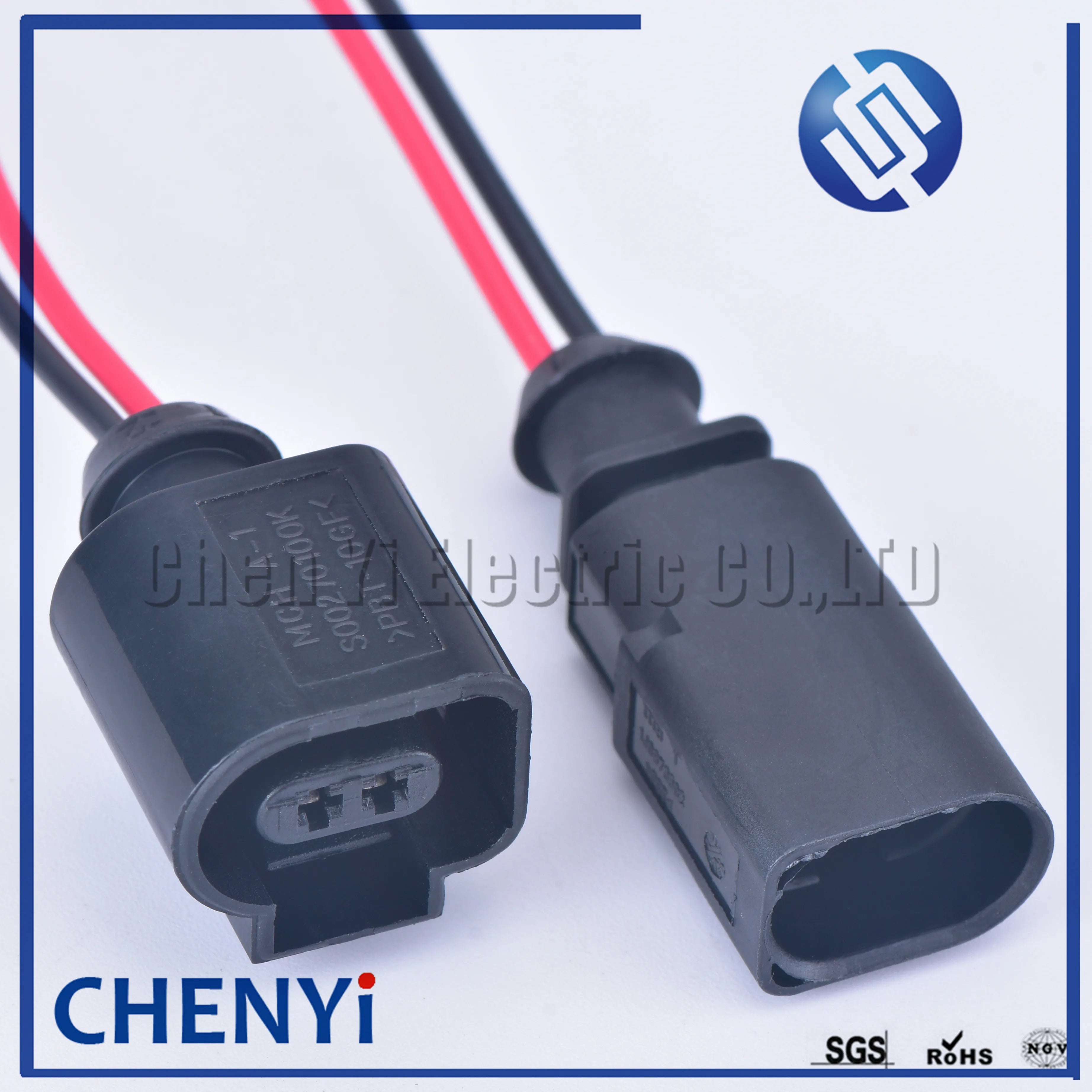 2 Pin 1J0973802 1J0973702 Female or Male 1.5 mm Auto Temp Sensor Plug Deflation Valve Plug Waterproof Connector with wire