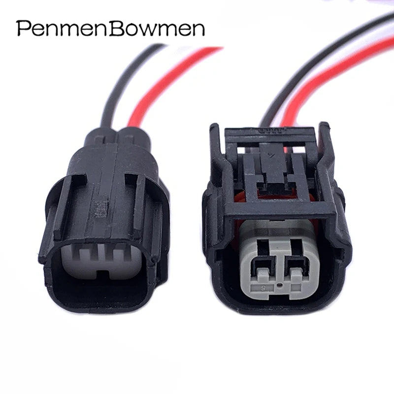 1 Set 2 Pin Car ABS Switch Ignition Coil Electrical Cable Connector Female Male Wire Harness Plug for Hondas 6189-7036 6189-6905