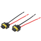 2PCS H11 H8 H9 Wiring Harness female Socket Wire Connector Plug Extension Pigtail