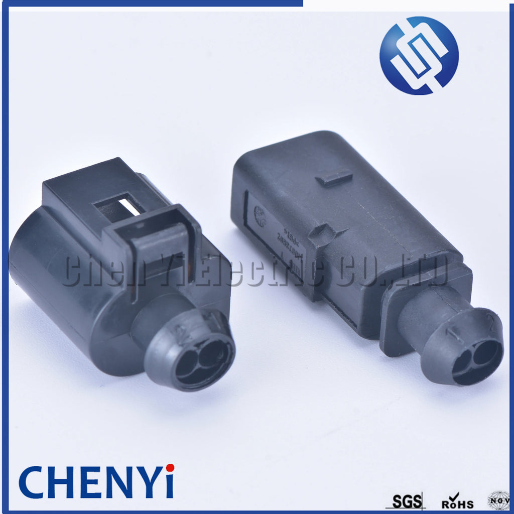 5 sets 2 Pin 1.5mm 1J0973802 1J0973702 male or female Auto Temp sensor plug deflation valve waterproof connectors 1J0 973 802