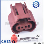 2 Sets 2 Pin Auto waterproof connector Car Headlight Fog Lamp Plug for 9005/HB3 9006/HB4 Auto light socket For Toyota Honda GM