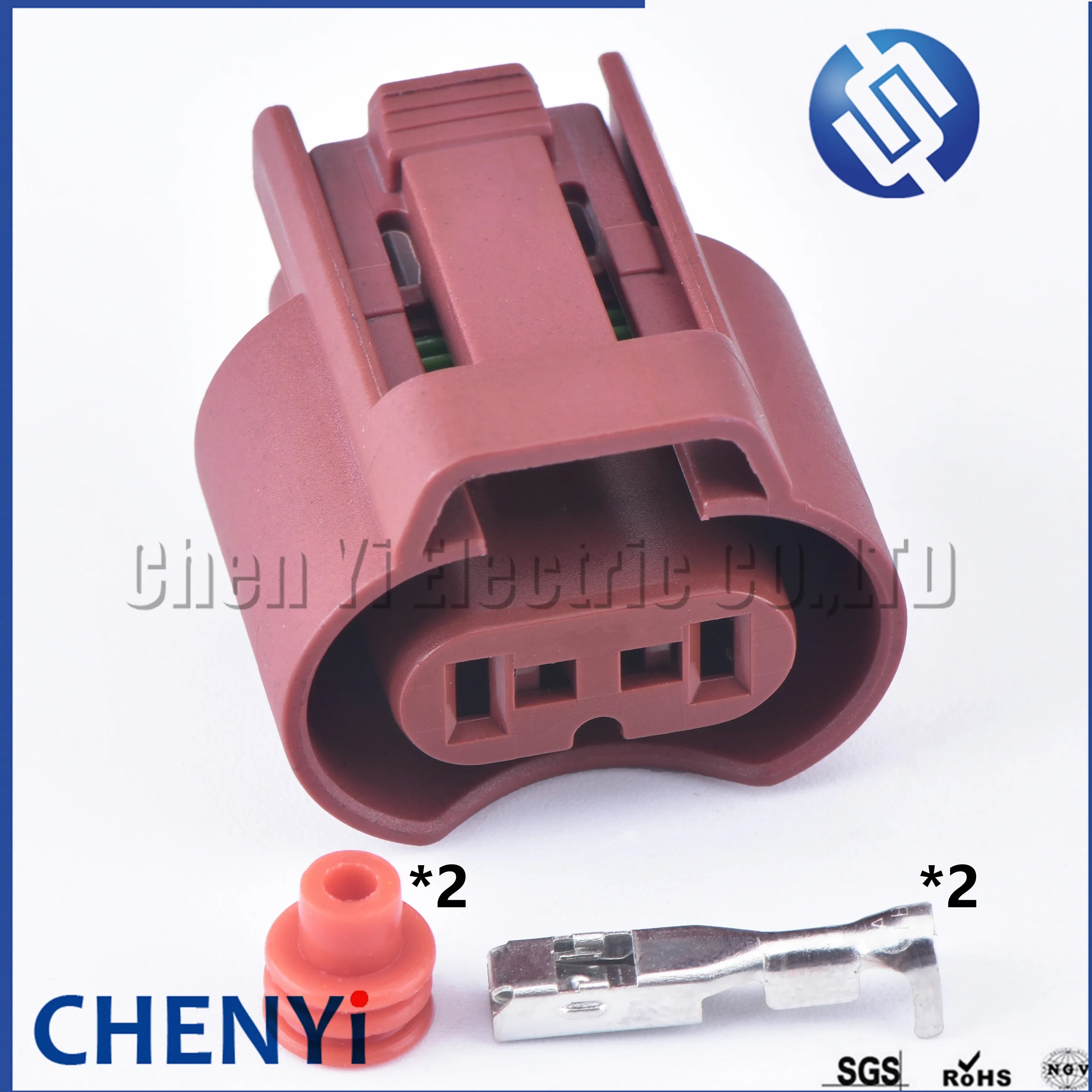 2 Sets 2 Pin Auto waterproof connector Car Headlight Fog Lamp Plug for 9005/HB3 9006/HB4 Auto light socket For Toyota Honda GM