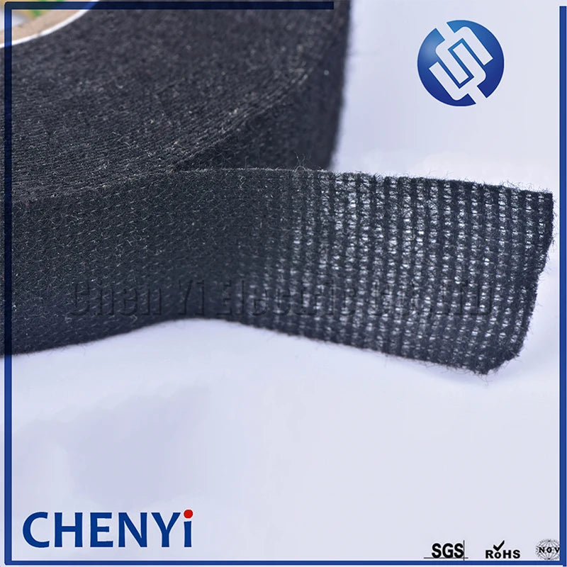 15M*25mm 15M*19mm Dustproof Heat-resistant Wiring Harness Tape Looms Wiring Harness Cloth Fabric Tapes Adhesive Cable Protection