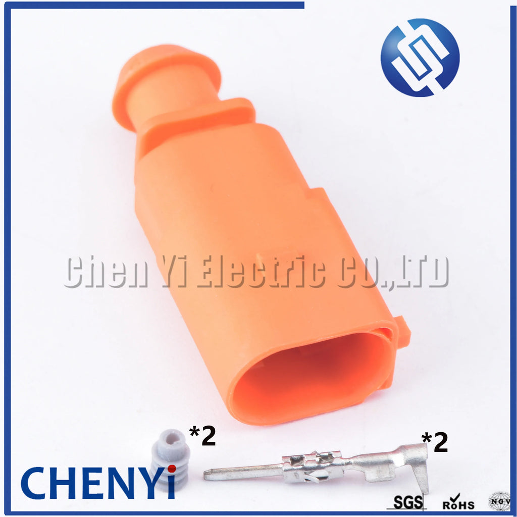 2 Pin 1.5 series Auto waterproof connector Keyless entry antenna module plug 1J0 973 702C 1J0973702C 1J0 973 702 C 1J0973802