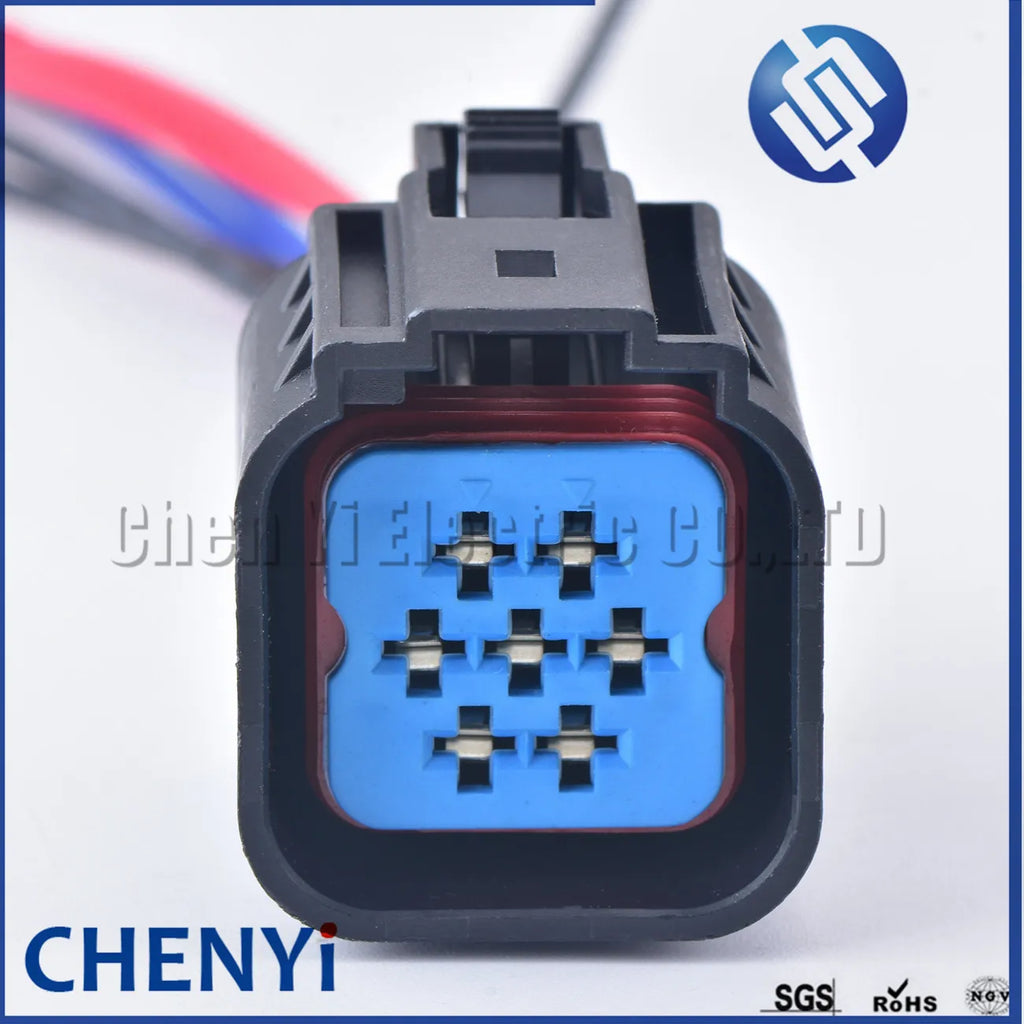 1 set 7 Pin 3.5 mm WPT-596(Tin) 3U2Z-14S411-YGA 7 way waterproof Automotive plug female plastic wire cable connector with wires