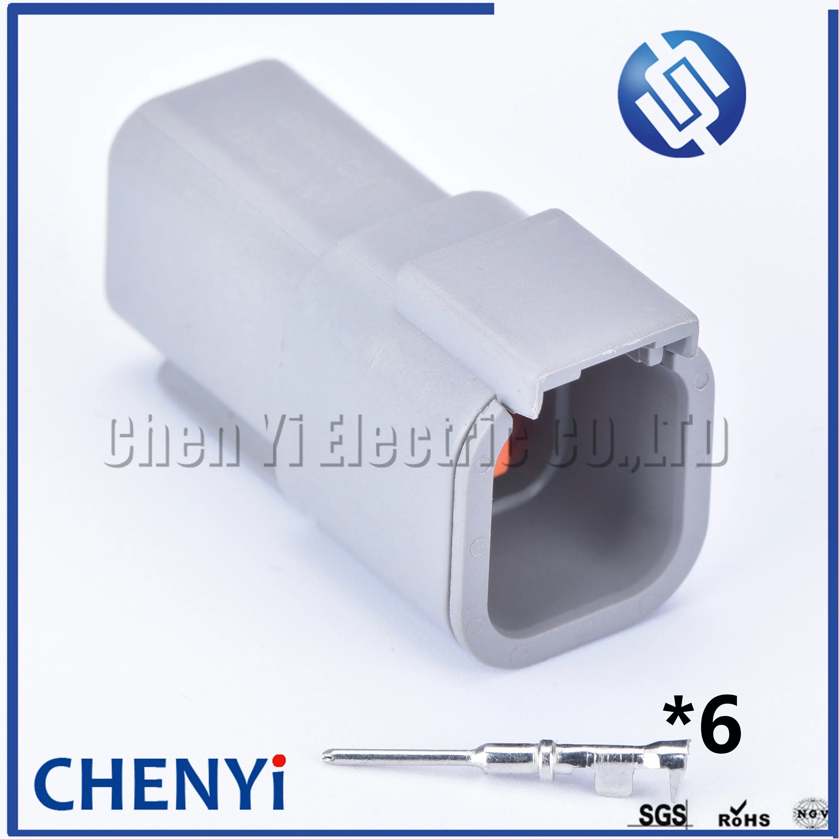 6 Pin DTM Auto Waterproof Wire Connector Grey Socket Plug DTM06-6S-E007 DTM06-6S DTM04-6P ATM06-6S ATM04-6P For Deutsch