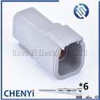 6 Pin DTM connector DTM06-6S Male or Female Auto Waterproof Connector Automotive Sealed Plug DTM04-6P For Deutsch