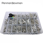 1050 Pcs Car Electrical Wire Terminal 1/1.5/1.8/2.2/2.8/3.5mm Electric Connector Plug Removal Male Female Crimp Auto Plug Pins