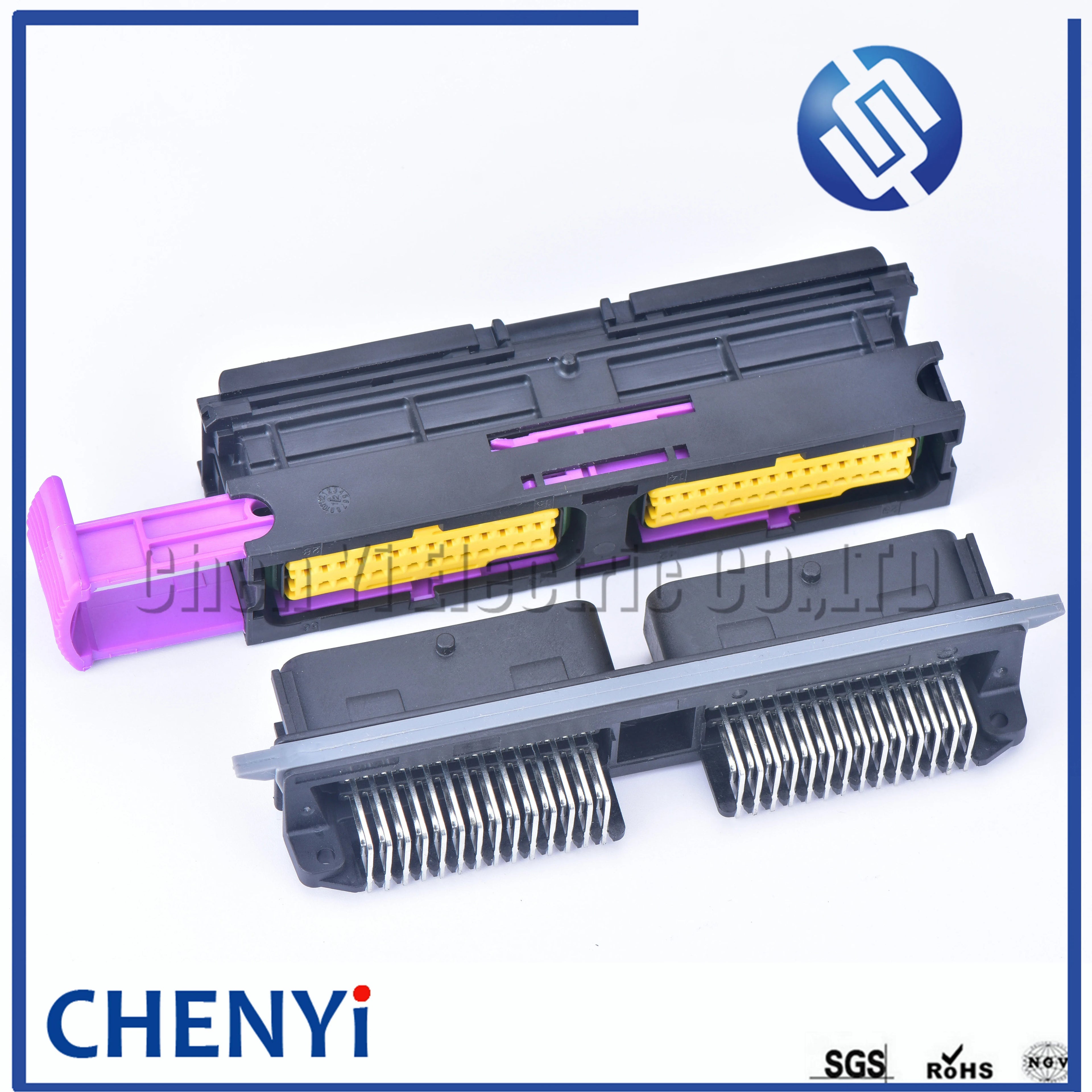 56 Pin automotive aluminum ecu enclosure box with matching male and female connector with Pin or Box 211PC562S0008