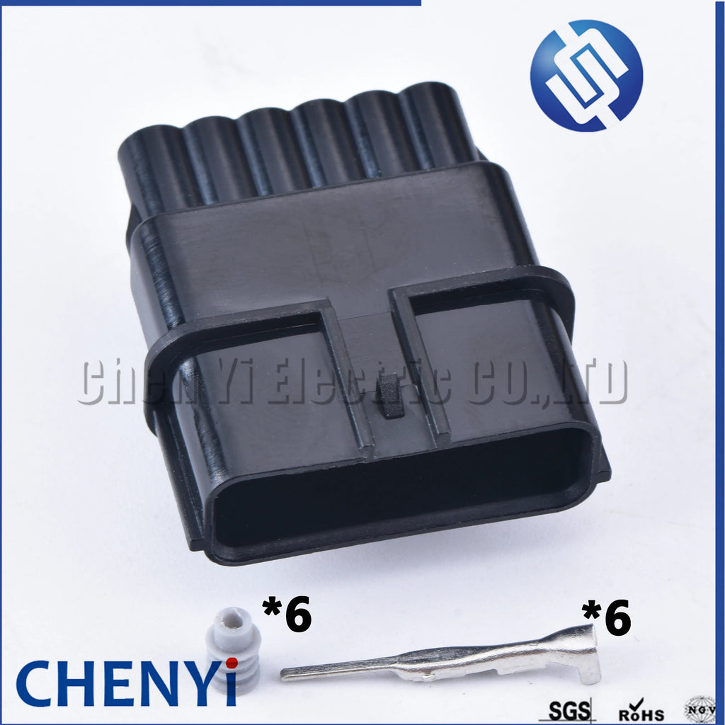 6 Pin auto waterproof connector Accelerator pedal plug crankshaft position sensor connectors 6188-0658 6189-1012 For Honda