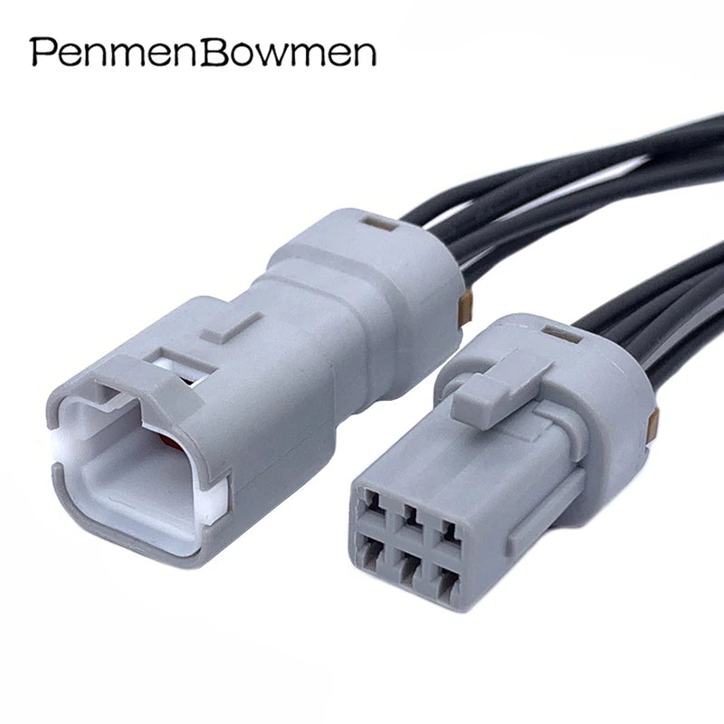 1 Set 6 Pin Car Door Handle Electrical Cable Connectors Waterproof Wire Harness Plug For Land Rover Volvo MG614130-4 MG644483-4