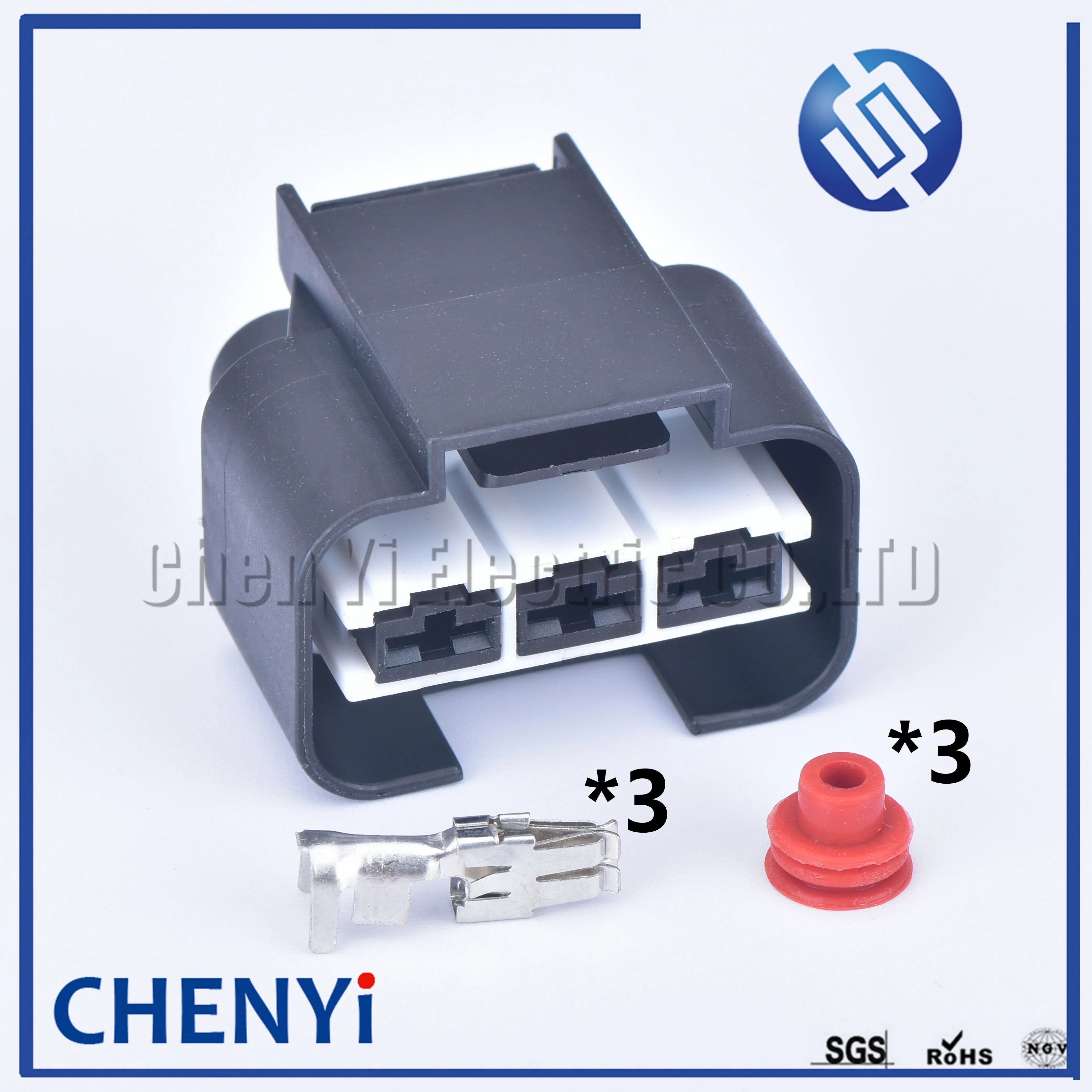 3 Pin 6.3mm series 1743271-2 Female Auto Waterproof Connector Automotive Plug Electric Wire Radiator Fan Harness Socket