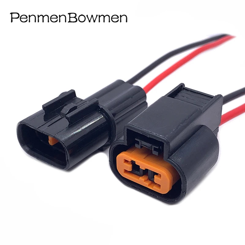1 Set 2 Pin PB625-02027 Car Fog Lamp ABS Sensor Electrical Cable Connectors Wire Harness Plug for Mitsubishi Hyundai PB621-02020