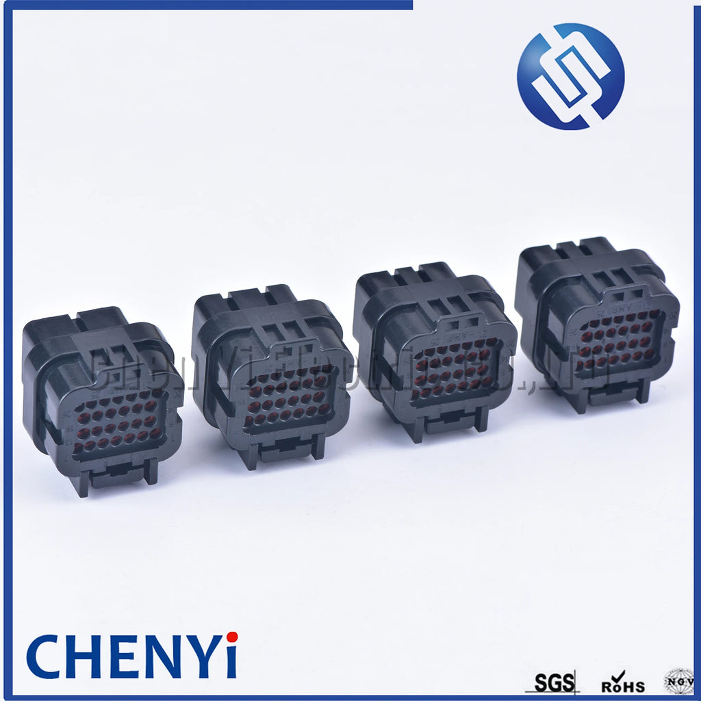 26 Pin 3-1437290-7 1473416-1 SUPERSEAL 3/4/5/6 slots electrical female or male Straight PCB wire to board connector ECU plug