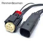 1 Set 6 Pin Auto Bumper Light Fog Electrical Cable Connectors Female Male Wire Harness Plug For Ford 33482-0601 33472-0601