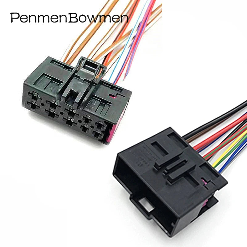 1 Set 10 Pin Auto Seat Heating Electrical Cable Connectors Male Female Wire Harness Plug For 7L0972762 8E0972710