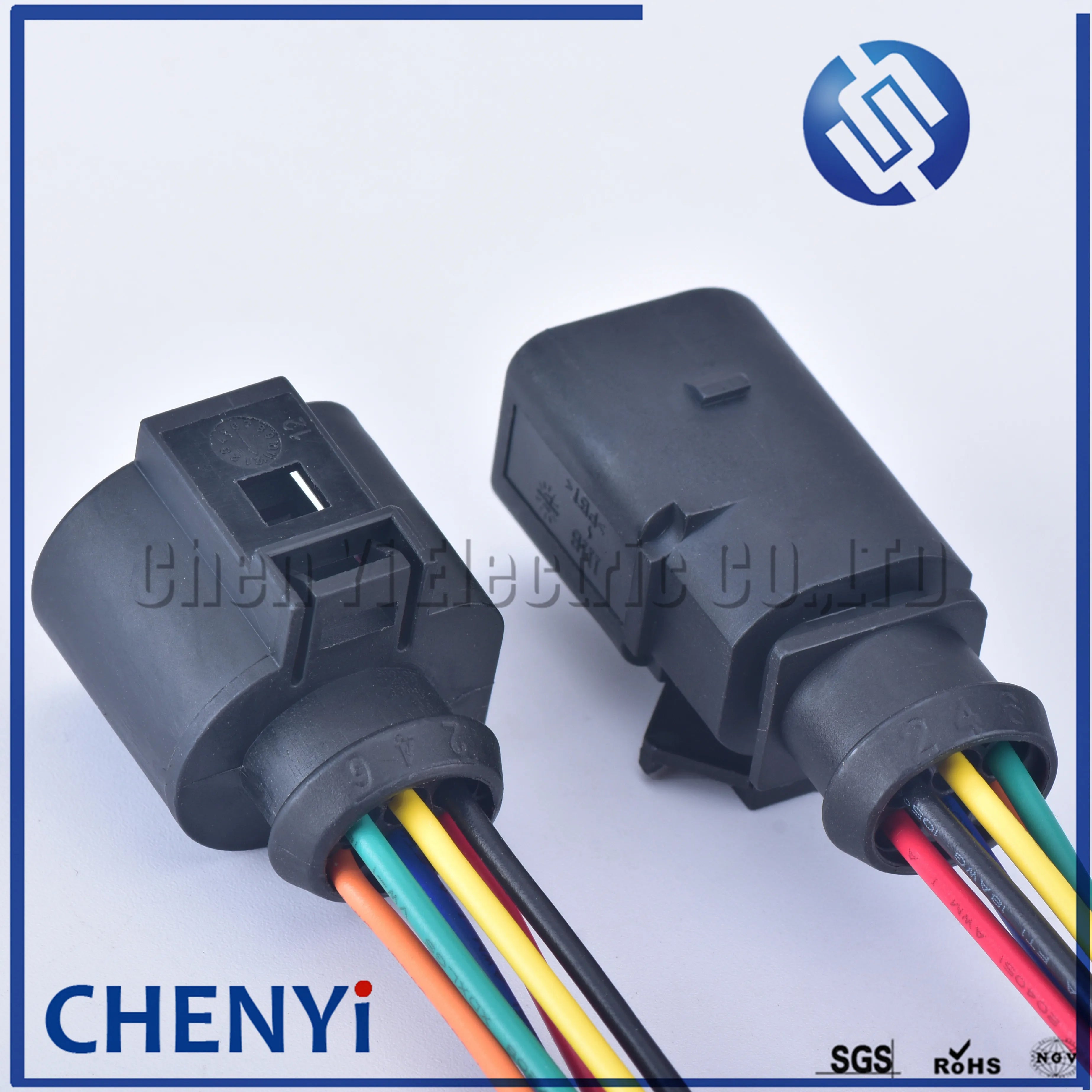 6 Pin 42121700 3B0973813 1J0973713 1.5mm Auto Temp sensor Reversing Radar Throttle Plug 1J0 973 713 with wires