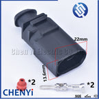 2 Pin 3.5mm male or female automotive waterproof wiring harness connector electrical horn plug 1J0973722 1717692-1 8D0973822