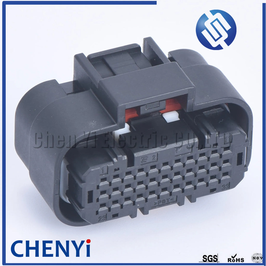33 Pin car Motorcycle motorbike waterproof connector PCB Socket control system ecu plug 1554458-2 1554461-1 1554461-2 For Yamaha