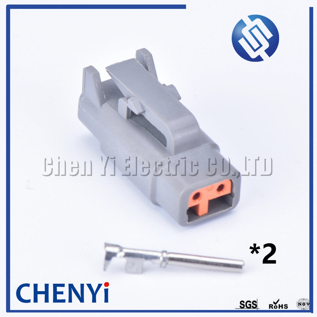 2 Pin connector Auto Waterproof Connector Electrical Inlet Air Temperature Sensor Plug DTM06-2S DTM04-2P For Deutsch DTM
