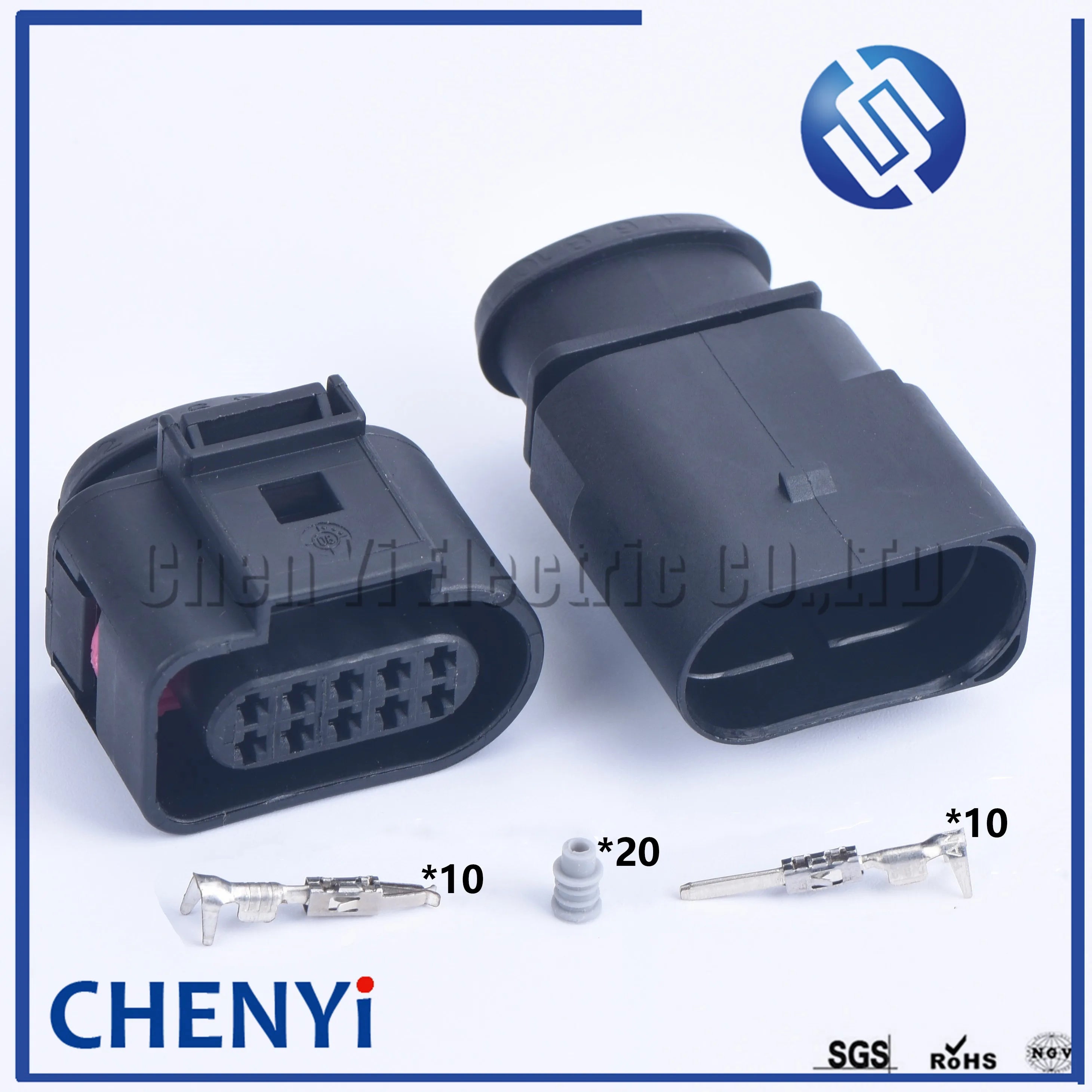 10 Pin 1.5mm car waterproof connector auto electrical plug 1J0973815 1J0 973 815 1J0973715 1J0 973 715