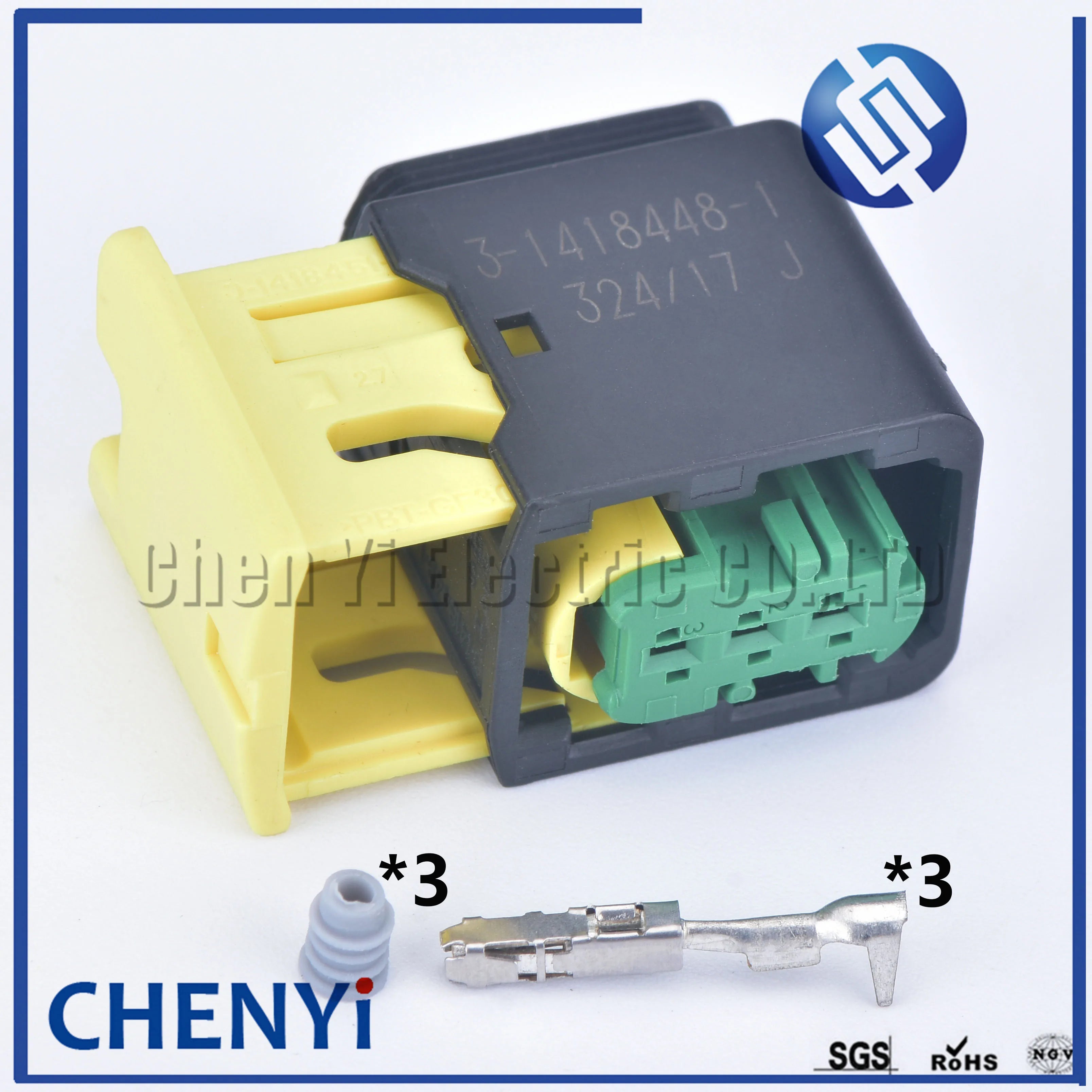 3 Pin male or female Automotive waterproof connector Nitrogen Oxygen Sensor Controller Plug 3-1418448-1 3-1670730-1 3-1563112-1