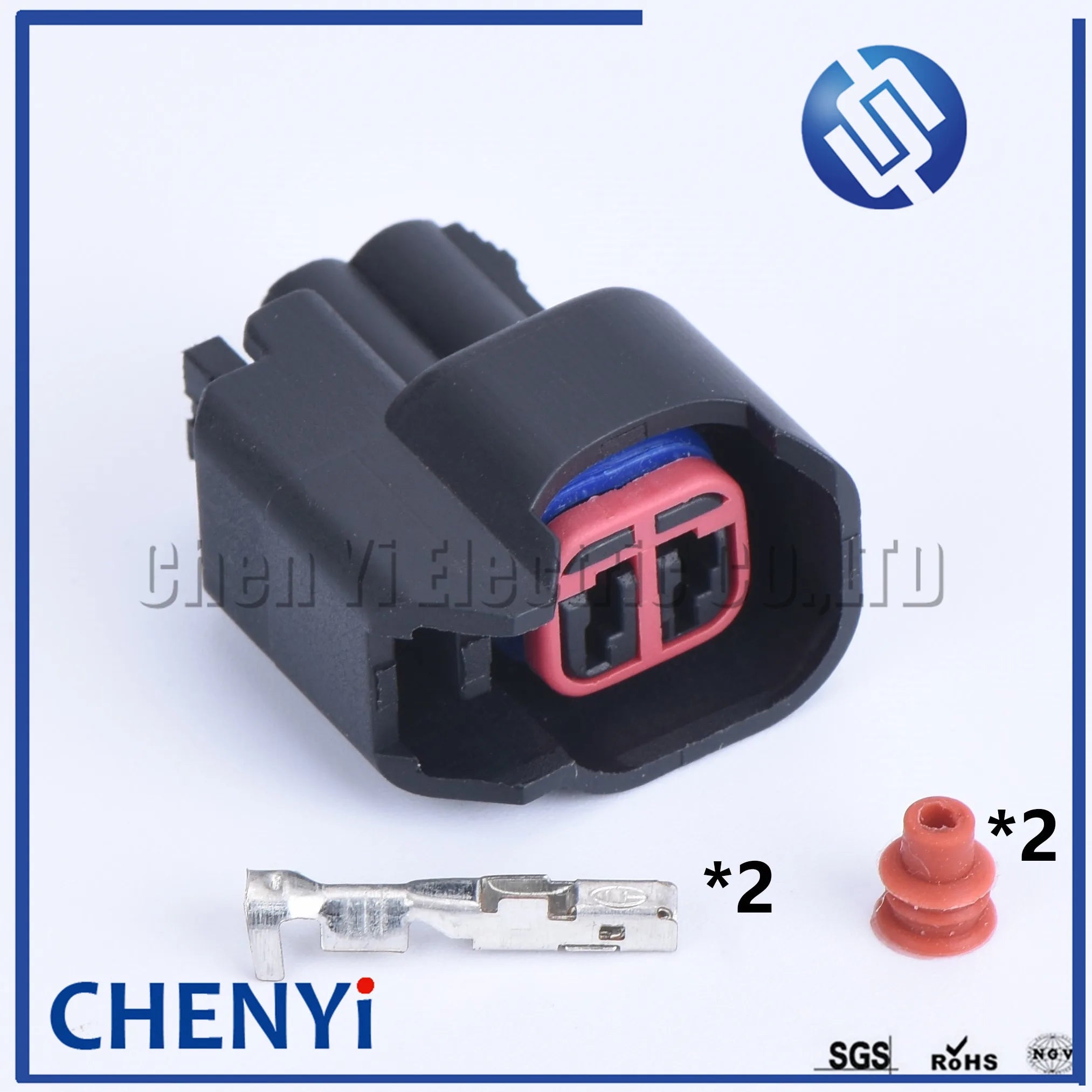 2 Set 2 Pin EV6 to EV1 car auto waterproof male or female fuel Injector Nozzle connector Plug Methanol Socket for Ford Chevrolet